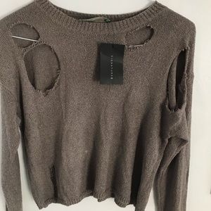 NEW Ripped Sweater